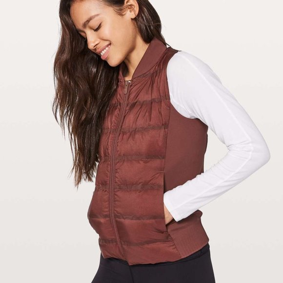 lululemon athletica Jackets & Blazers - LULULEMON down & around vest red